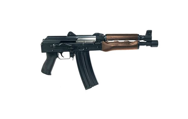 Picture of Zastava ZPAP85 5.56x45mm Black Semi-Automatic 30 Round Pistol with Wood Handguard