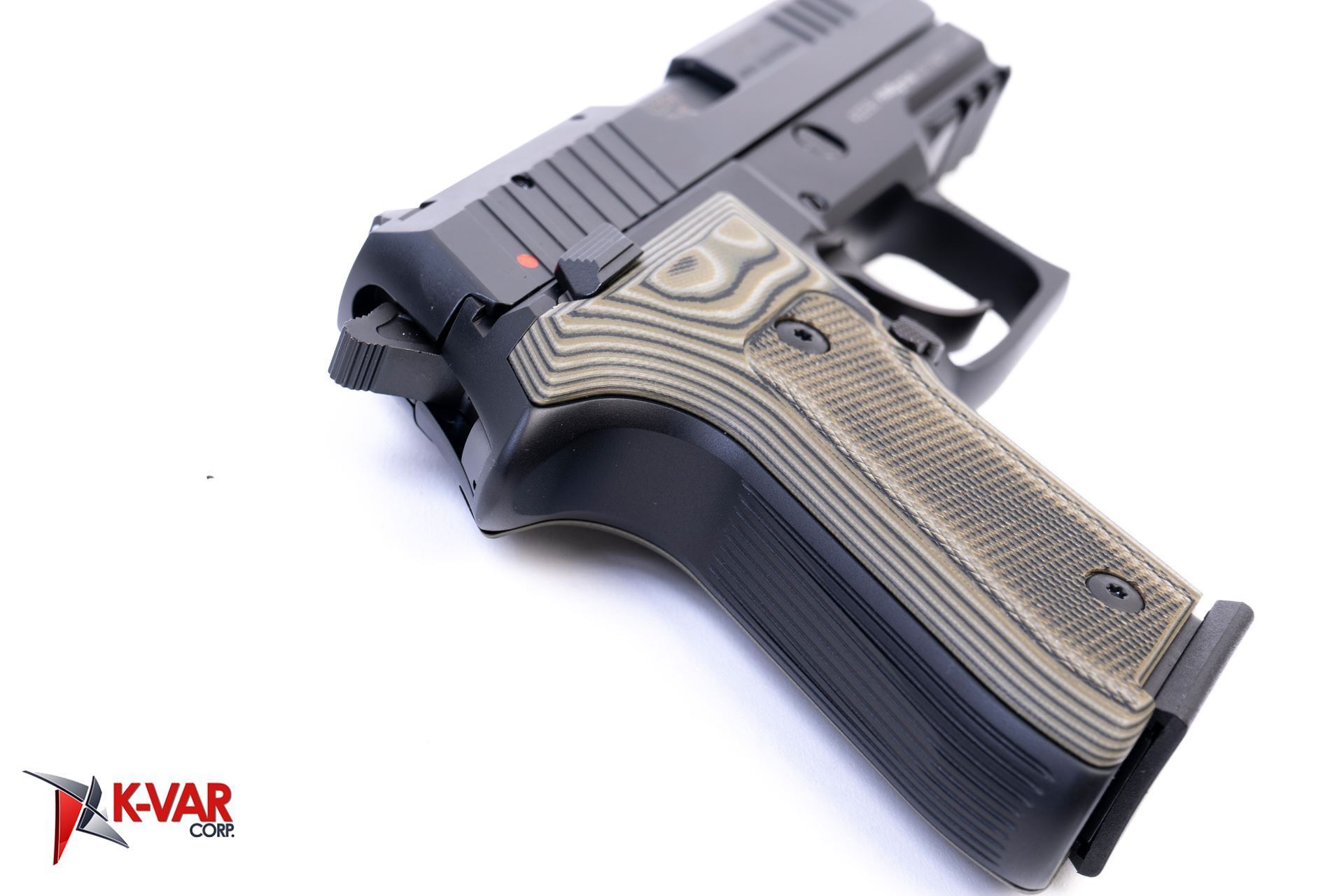 Arex Rex Zero 1CP01G1 9mm Green with Hogue Checkered Green Grips Semi