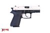Picture of Arex Rex Zero 1CP-08B1 Silver with Hogue Black Grips 9mm Semi-Automatic 15 Round Pistol