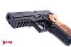 Picture of Arex Rex Zero 1S-01W Black with Oak Wood Grips 9mm Semi-Automatic 17 Round Pistol