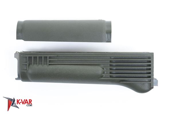 Picture of Arsenal OD Green Polymer Handguard Set with Stainless Steel Heat Shield  for Milled Receivers