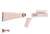 Picture of Arsenal 922r Compliant Desert Sand Polymer Folding Stock Set with Stainless Steel Heat Shield