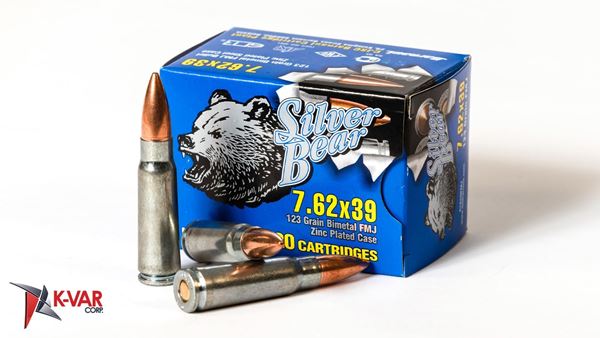 Picture of Bear Ammo 7.62x39mm 123 Grain Full Metal Jacket 20 Round Box