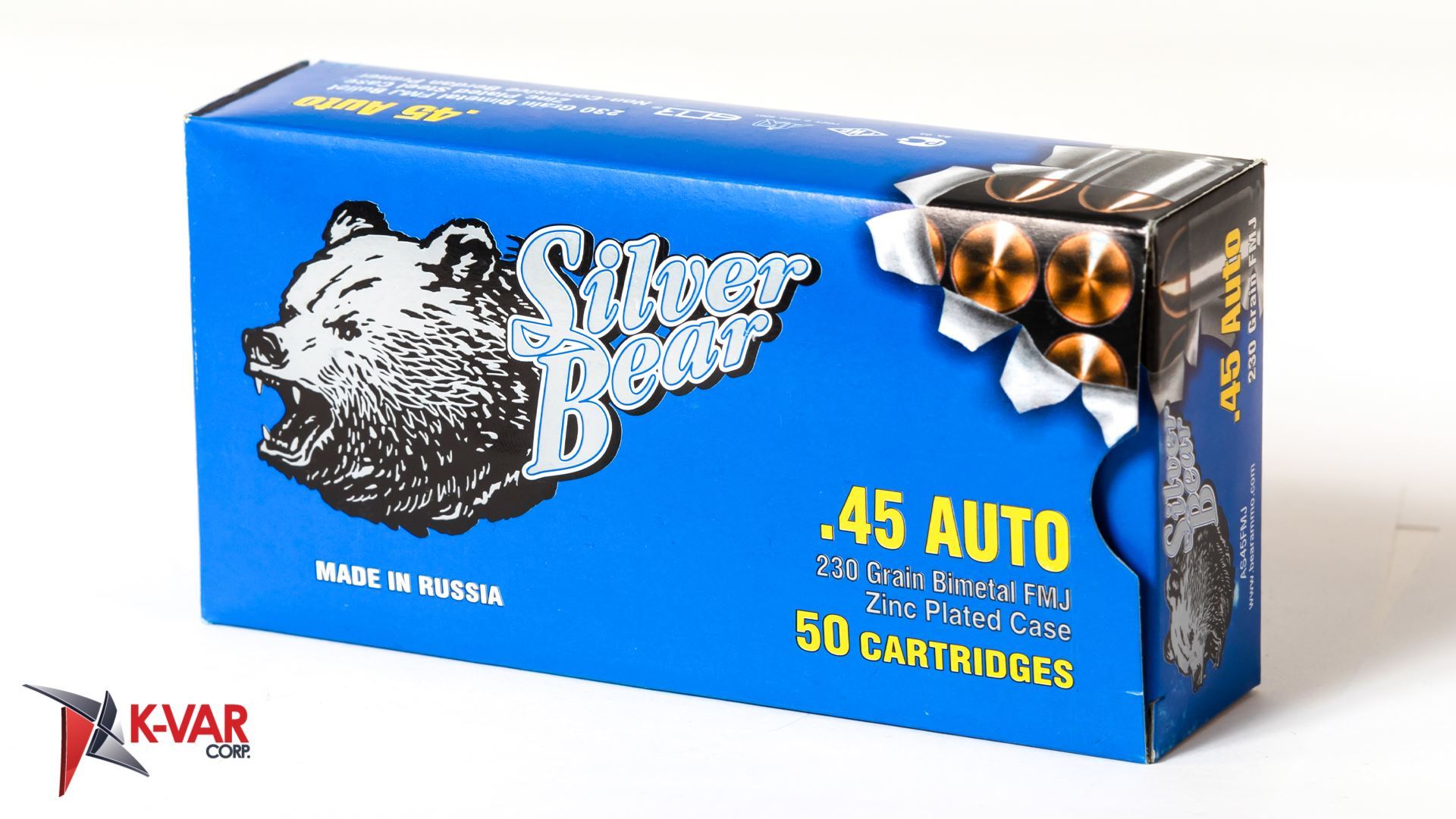 Bear Ammo 45ACP 230 Grain Full Metal Jacket 500 Round Case at KVar