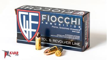 Picture of Fiocchi Ammunition 9mm 124 Grain Reloadable Copper Full Metal Jacket 50 Round Box