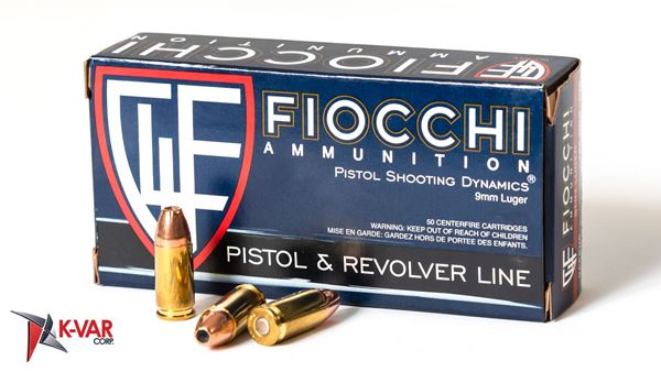 Picture of Fiocchi Ammunition 9mm 124 Grain Jacketed Hollow Point 1000 Round Case