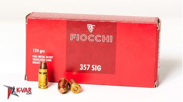 Picture of Fiocchi Ammunition 357 Sig Sauer 124 Grain Full Metal Jacket 50 Round Box