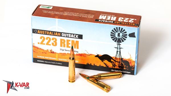 Picture of Australian Outback 223 Rem 55 Grain Sierra Blitzking 200 Round Box