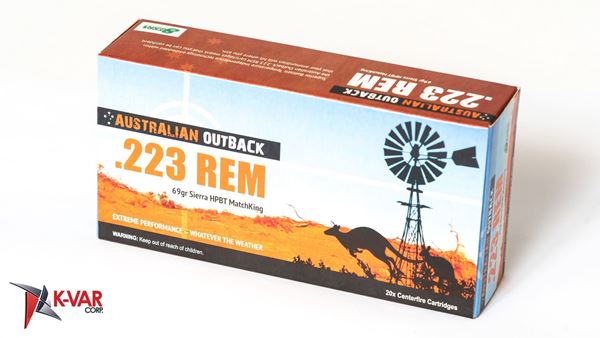 Picture of Australian Outback 223 Rem 69 Grain Sierra MatchKing Hollow Point Boat Tail 200 Round Case