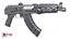 Zastava ZPAP92 7.62x39mm Semi-Automatic 30 Round AK47 Pistol with Wood Forearm Synthetic Grip