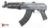 Picture of Zastava ZPAP92 7.62x39mm Semi-Automatic 30 Round AK47 Pistol with Wood Forearm Synthetic Grip