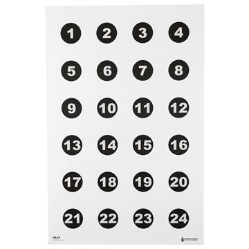 Picture of ACTION TGT 24 3" NMBR CIRCLES 100PK