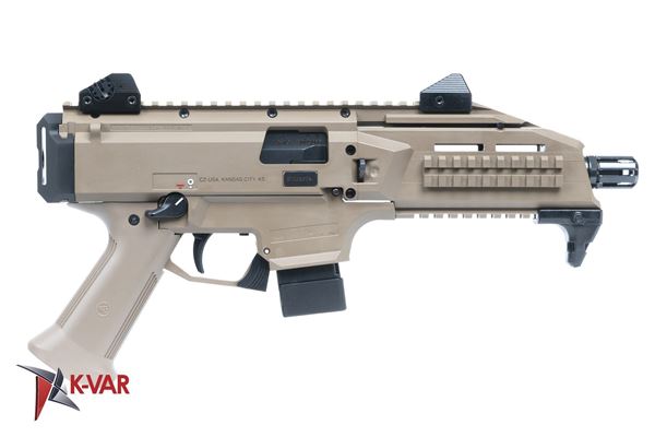 Picture of CZ Scorpion EVO 3 S1 9mm Flat Desert Earth Semi-Automatic 10 Round Pistol