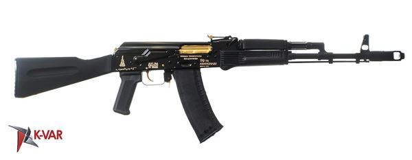 Picture of IZHMASH Jubilee Series Gold Edition 5.45x39mm Semi-Automatic 30 Round AK74 Rifle