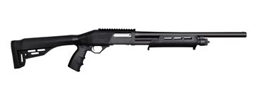 Picture of JTS 12 Gauge Black Pump Action 5 Round Shotgun with Picatinny Rail