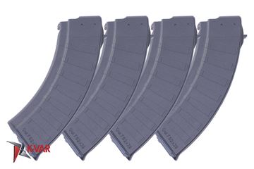 Picture of Polymaggs Pack of 4 7.62x39mm Black Polymer 30 Round Magazines