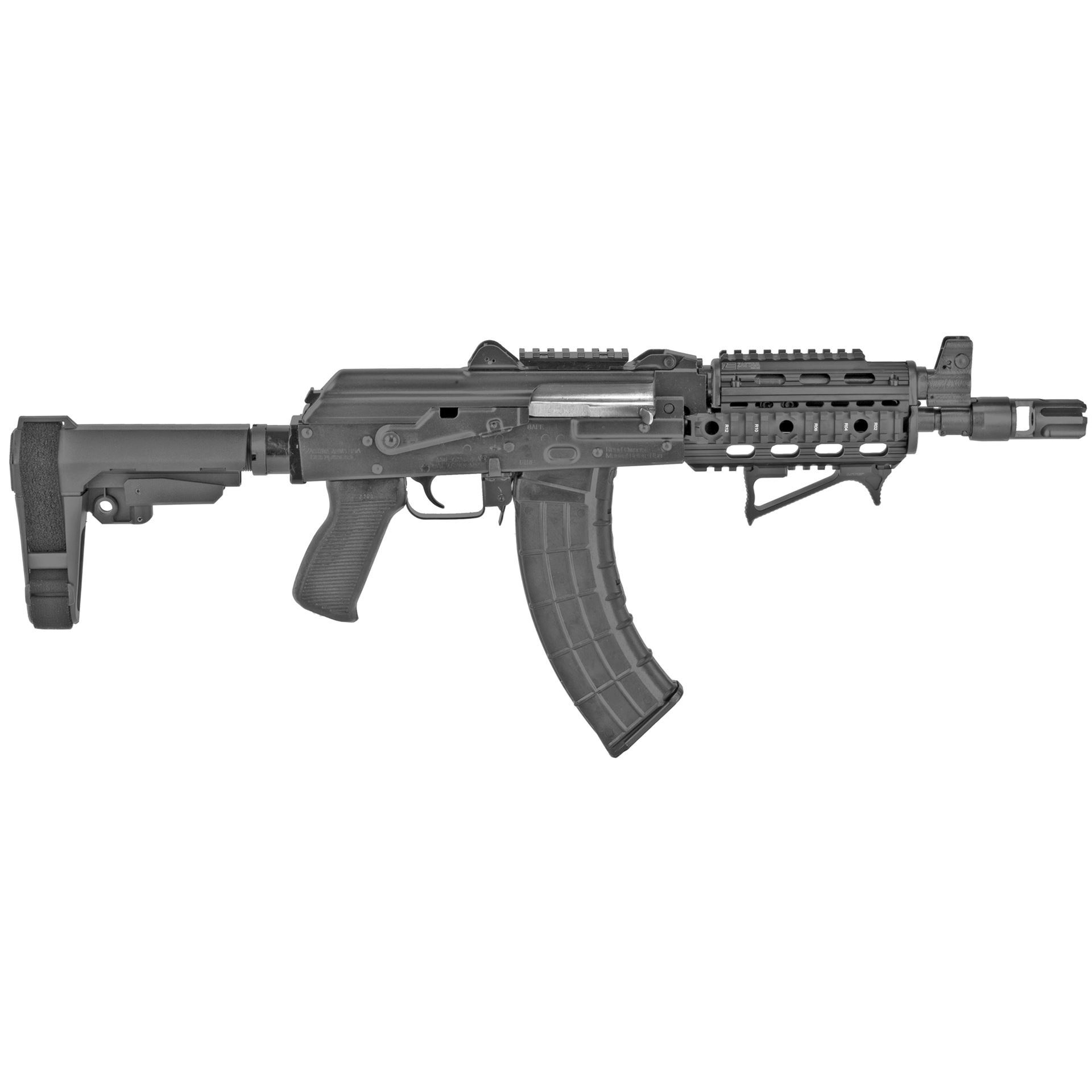 Zastava ZPAP92 AK47 Pistol 7.62x39 Tactical Brace Quad Rail at KVar
