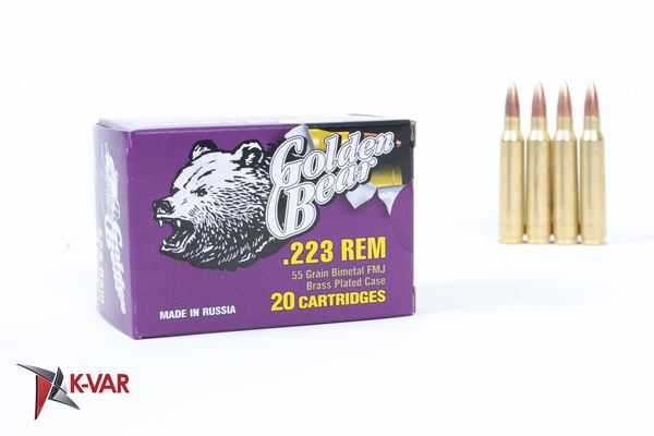 Picture of Bear Ammo 223 Remington / 5.56x45mm 55 Grain Full Metal Jacket 500 Round Case