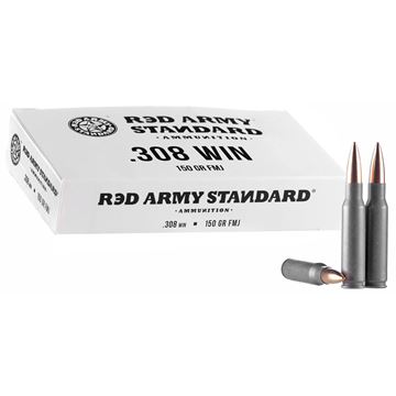 Picture of Red Army Standard 308 Win 150 Grain FMJ Ammunition 500 Rounds