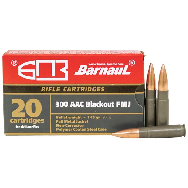 Picture of Barnaul 300 Blackout 145Gr Full Metal Jacket 500 Round Case Ammunition