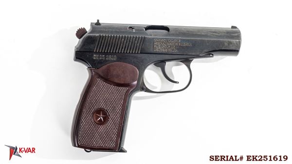 Picture of Arsenal EK251619 9x18mm Makarov 8 Round Bulgarian Pistol 1985