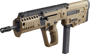 Picture of IWI TAVOR X95 Bullpup Rifle 9MM Luger 16.5" Barrel RH 32rd BUIS Flattop Flat Dark Earth