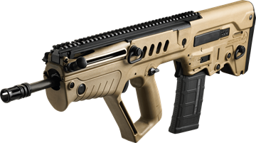 Picture of IWI TAVOR X95 Bullpup Rifle .300 AAC 16.5" Barrel RH 30rd BUIS Flattop Flat Dark Earth