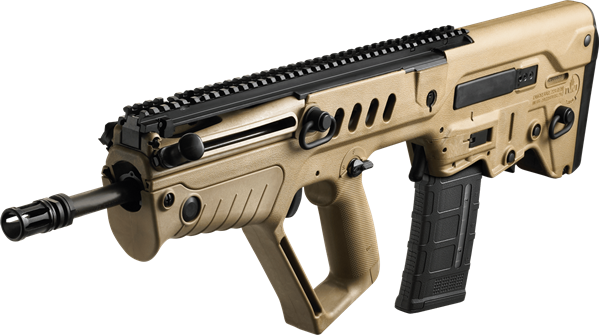 Picture of IWI TAVOR X95 Bullpup Rifle .300 AAC 16.5" Barrel RH 30rd BUIS Flattop Flat Dark Earth