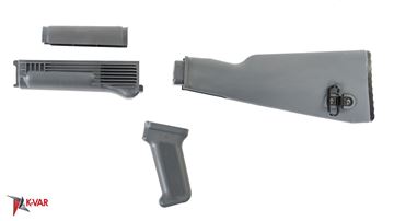 Picture of Arsenal-Stock set, 4-pcs, for milled receiver, gray polymer, intermediate length buttstock, US made
