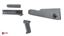 Arsenal-Stock set, 4-pcs, for milled receiver, gray polymer, intermediate length buttstock, US made
