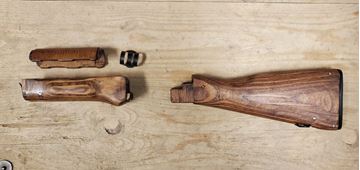 Picture of WBP Laminate AK Wood Stock Set with Trapdoor Buttstock