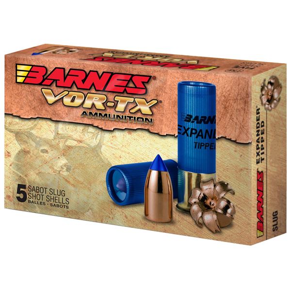 Picture of Barnes Vor-TX 12 gauge 2-3/4 Expander Tipped 100rd case (20 boxes)