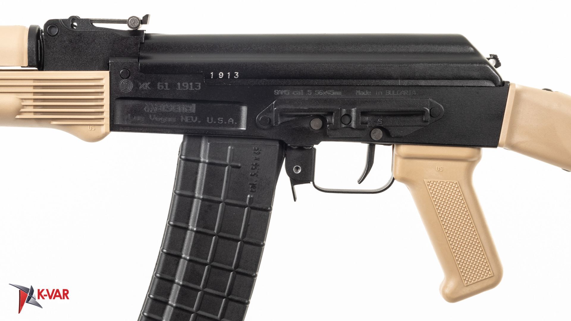 Arsenal SAM5 5 56x45mm Semi Auto Milled Receiver AK47 Rifle Desert Sand At K Var