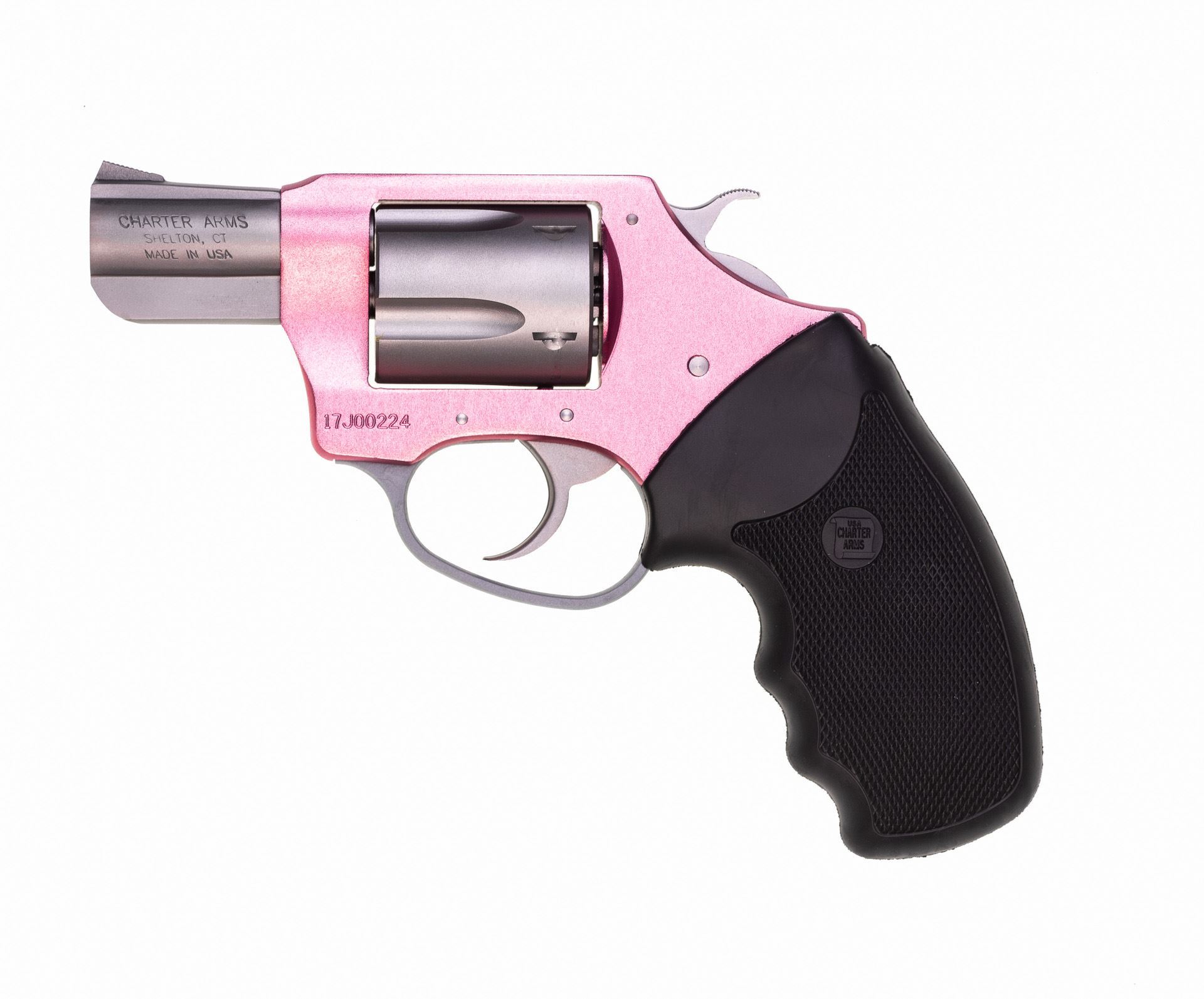 Charter Arms SOUTHPAW 38 Special 2 5rd Full Grip Pink