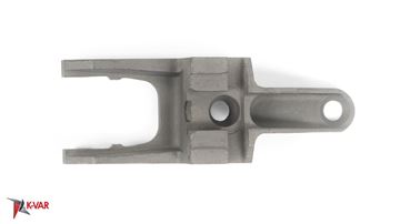 Picture of Russian rear block with tang for AK-74 rifle.