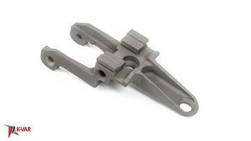 Picture of Russian rear block with tang for AK-74 rifle.