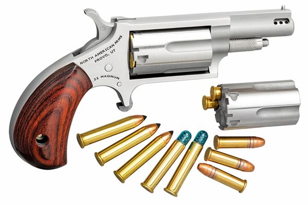 NAA- Ported 22 LR/M Conversion Mini-Revolver  -1 5/8" Barrel, 5rd