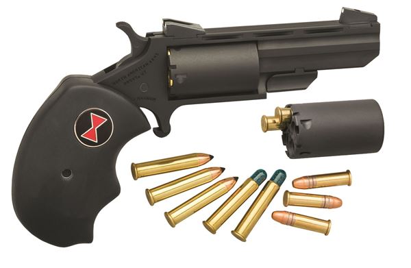 NAA- Black Widow, 22 LR/M Conversion, 2" Barrel, Fixed Sight, 5rd