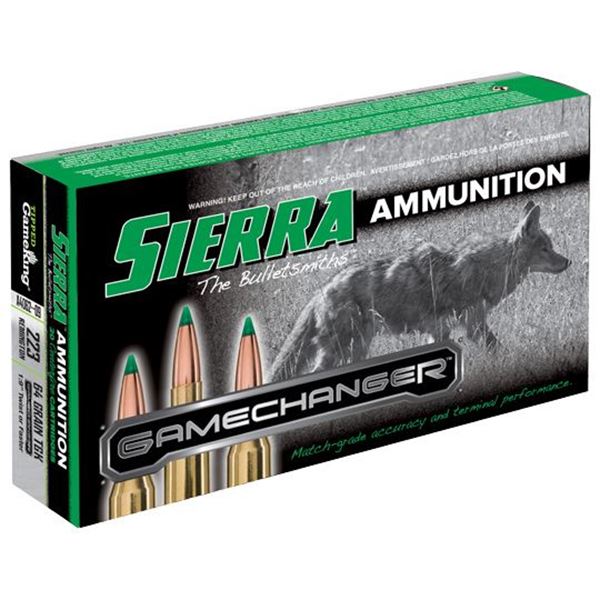 Sierra Bullets  Game Changer, 223 Remington 64 GR TGK, 20rd pack