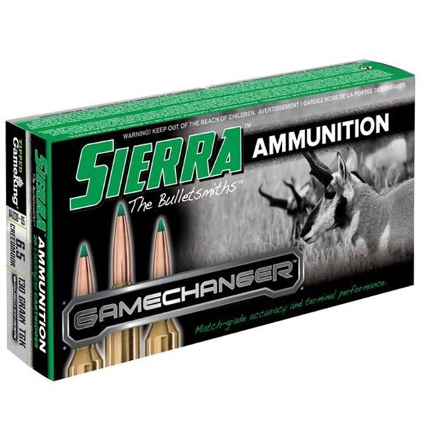 Sierra Bullets  Game Changer, 6.5 Creedmoor, 130 GR TGK, 20rd pack