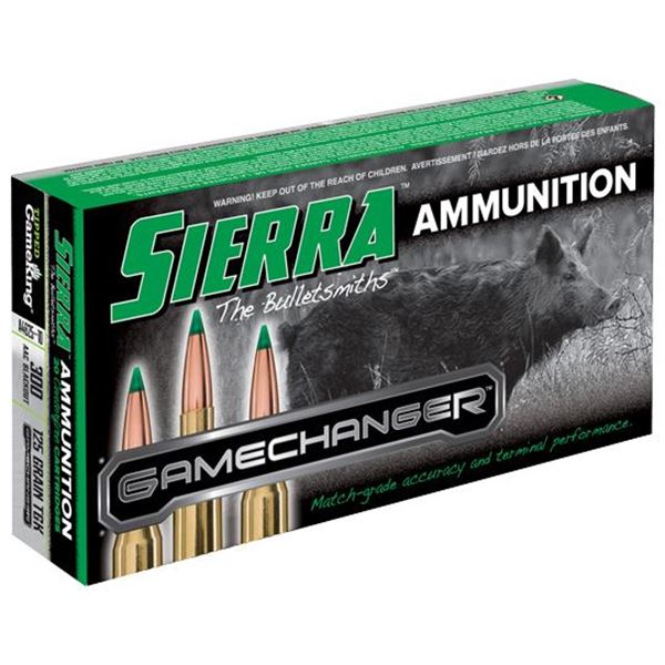 Sierra Bullets  Game Changer, 300 AAC Blackout, 125 GR TGK, 20rd pack