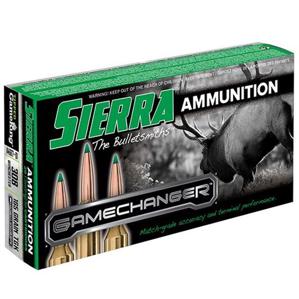 Sierra Bullets  Game Changer, 308 Winchester, 165 GR TGK, 20rd pack