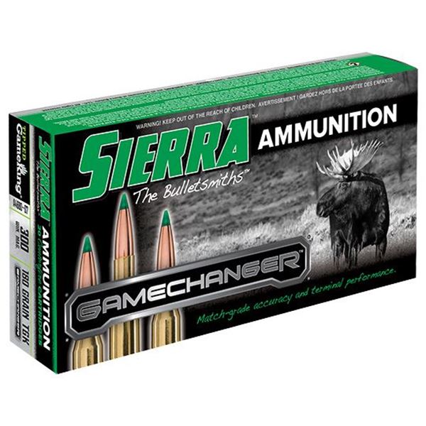 Sierra Bullets  Game Changer, 300 Winchester Mag, 180 GR TGK, 20rd pack