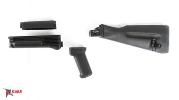 Picture of Arsenal 4 Piece Black Warsaw Length Mil Spec Buttstock Set for Stamped Receivers