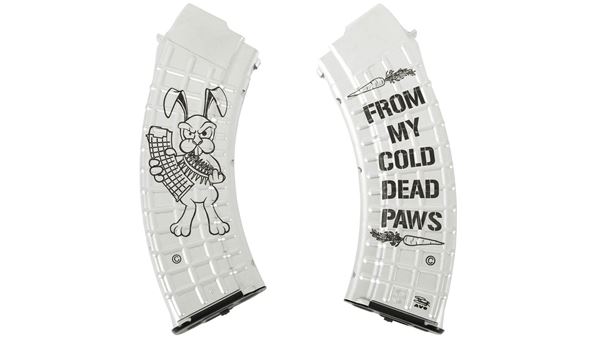 Arsenal Custom Shop "Back Off" Bunny Limited Edition Platinum AK-47 30rd Circle 10 Mag