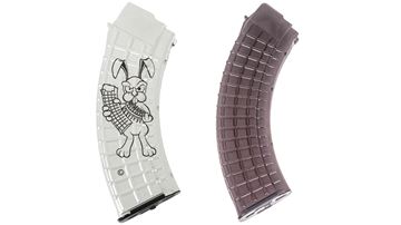 Picture of Arsenal Custom Shop Platinum "Back Off" Bunny & 40rd Plum AK47 Magazine Pack