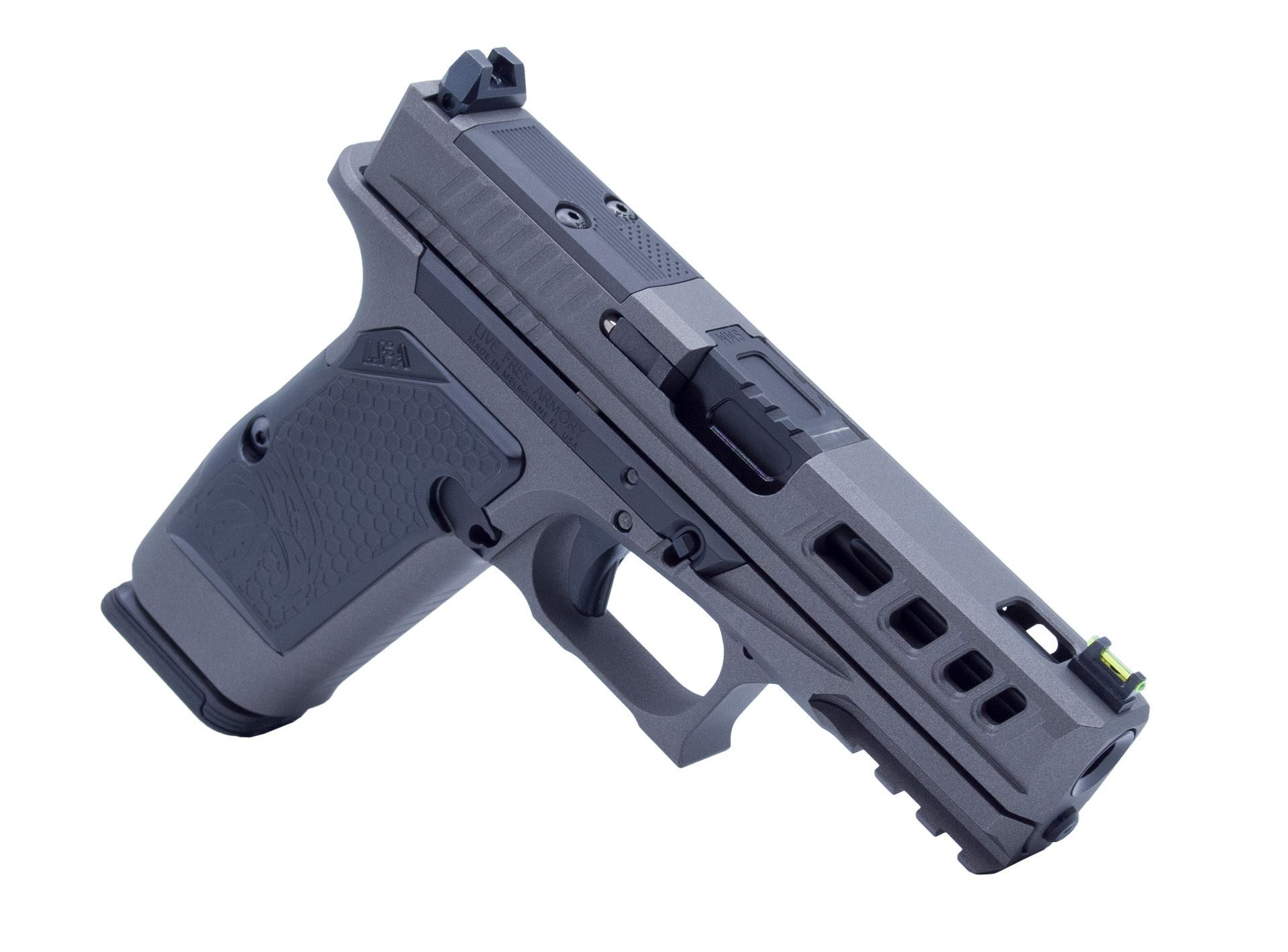 LFA LF AMPX Pistol G19X Frame 9mm 3.9 in. Barrel 17Rd Tungsten at KVar