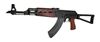 Picture of Zastava ZPAPM70 Semi-Auto 7.62x39mm AK47 Rifle Blood Red Handguard Triangle Folding Stock