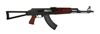 Picture of Zastava ZPAPM70 Semi-Auto 7.62x39mm AK47 Rifle Blood Red Handguard Triangle Folding Stock