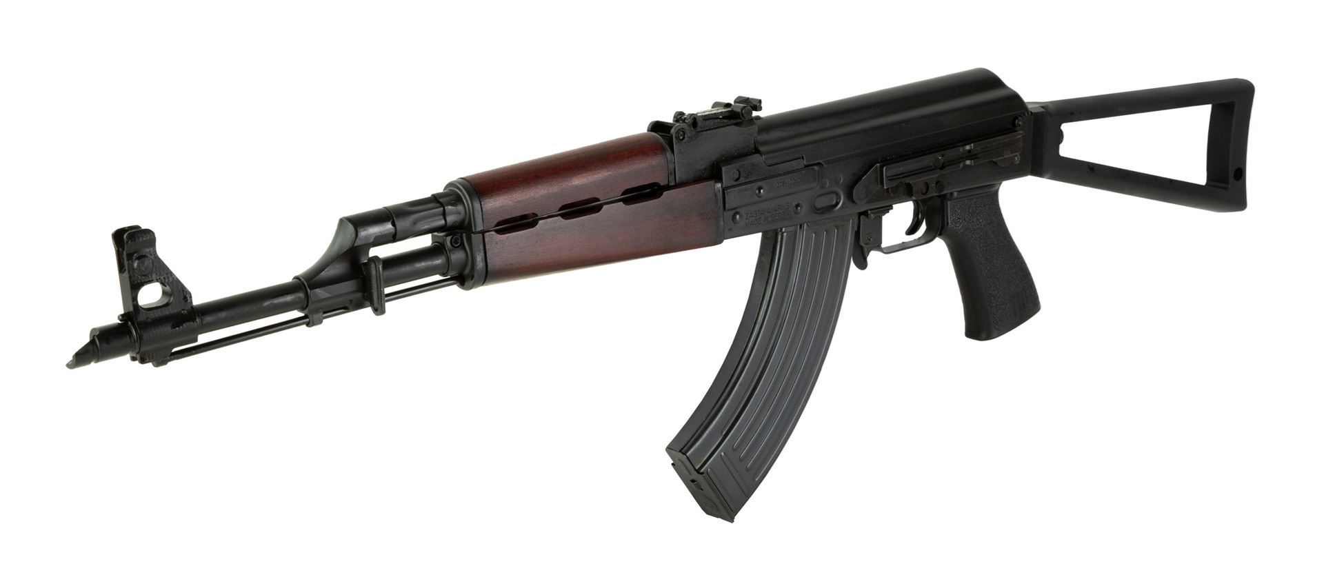 Zastava ZPAPM70 SemiAuto AK47 Rifle 7.62x39 Blood Red Handguard Fixed